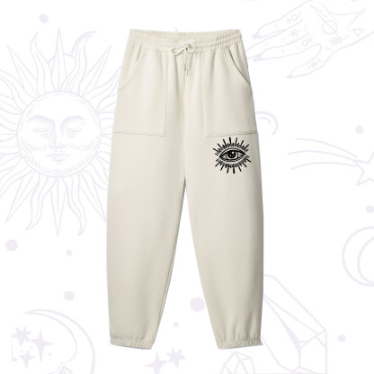 Purplehecate Evil Eye Fleece Sweatpants