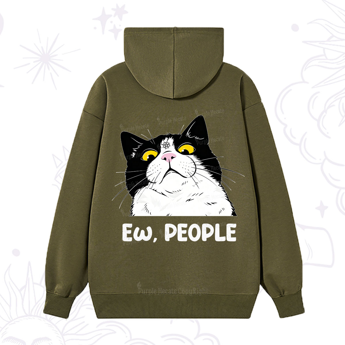 Purplehecate Ew People Cat Hoodie