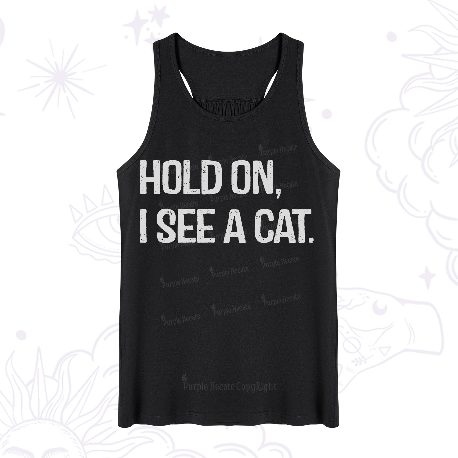 Purplehecate Hold on I See A Cat Tank