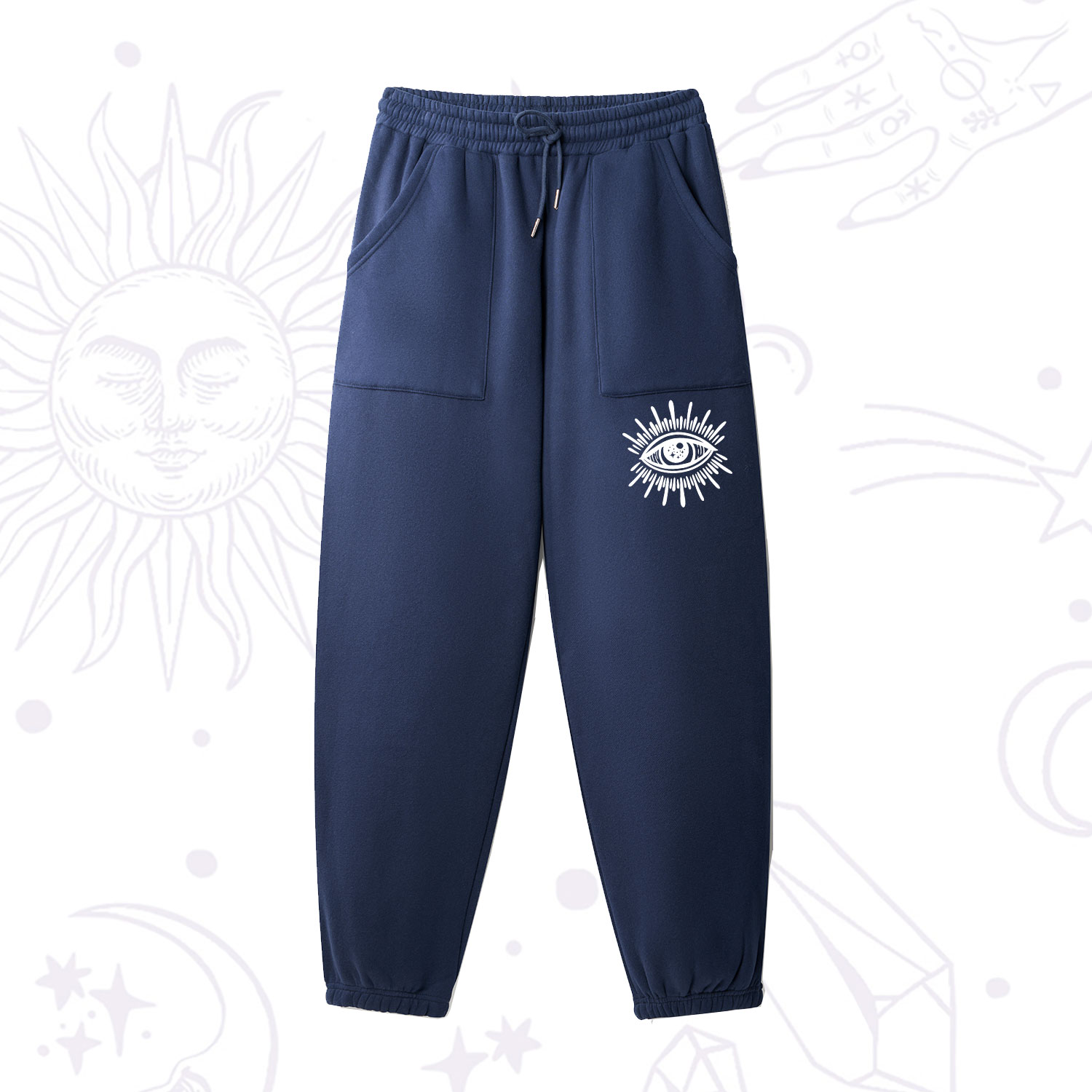 Purplehecate Evil Eye Fleece Sweatpants