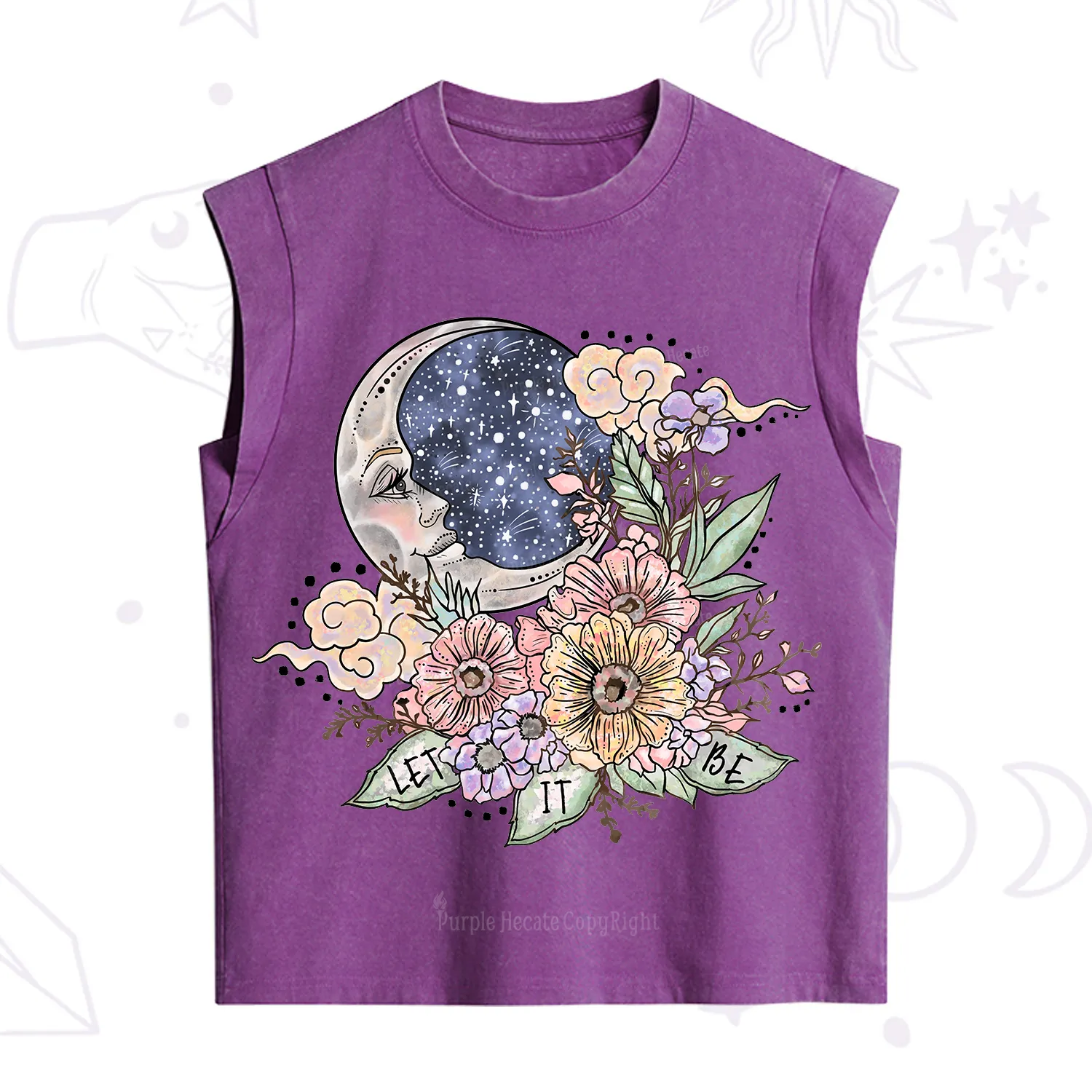 Purplehecate Let It Be Vintage Washed Tank