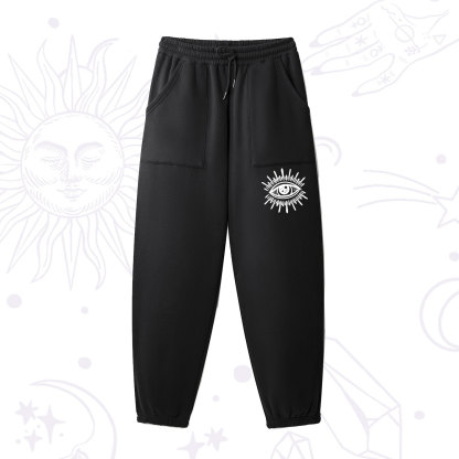 Purplehecate Evil Eye Fleece Sweatpants