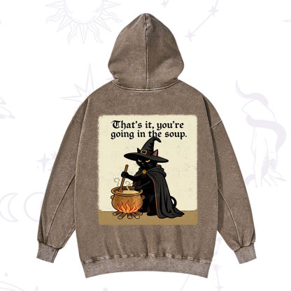 Purplehecate That's It You're Going in the Soup  Washed Hoodie