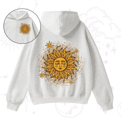 Purplehecate Celestial Sun Fleece Hoodie Suit