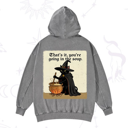 Purplehecate That's It You're Going in the Soup  Washed Hoodie