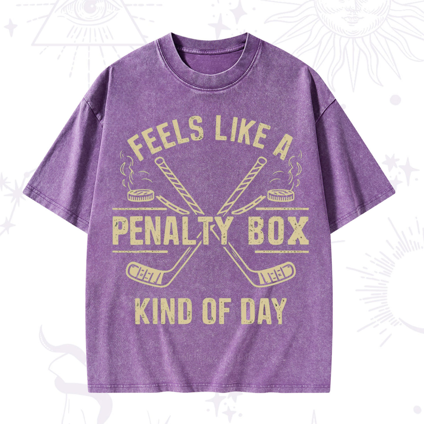 Purplehecate Feels Like A Penalty Box Kind Of Day Washed T-Shirt