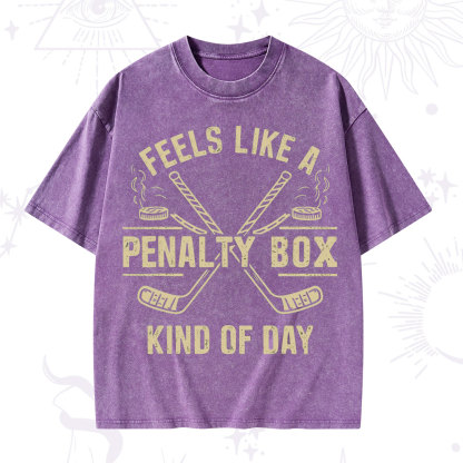 Purplehecate Feels Like A Penalty Box Kind Of Day Washed T-Shirt