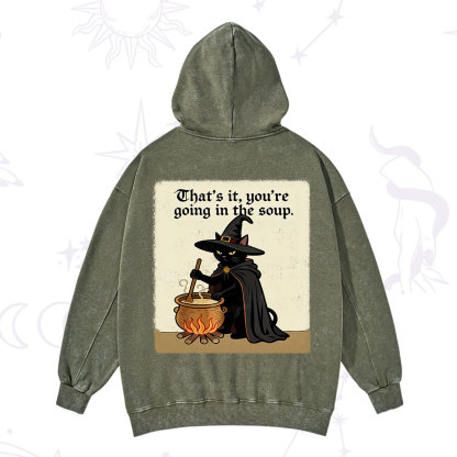 Purplehecate That's It You're Going in the Soup  Washed Hoodie