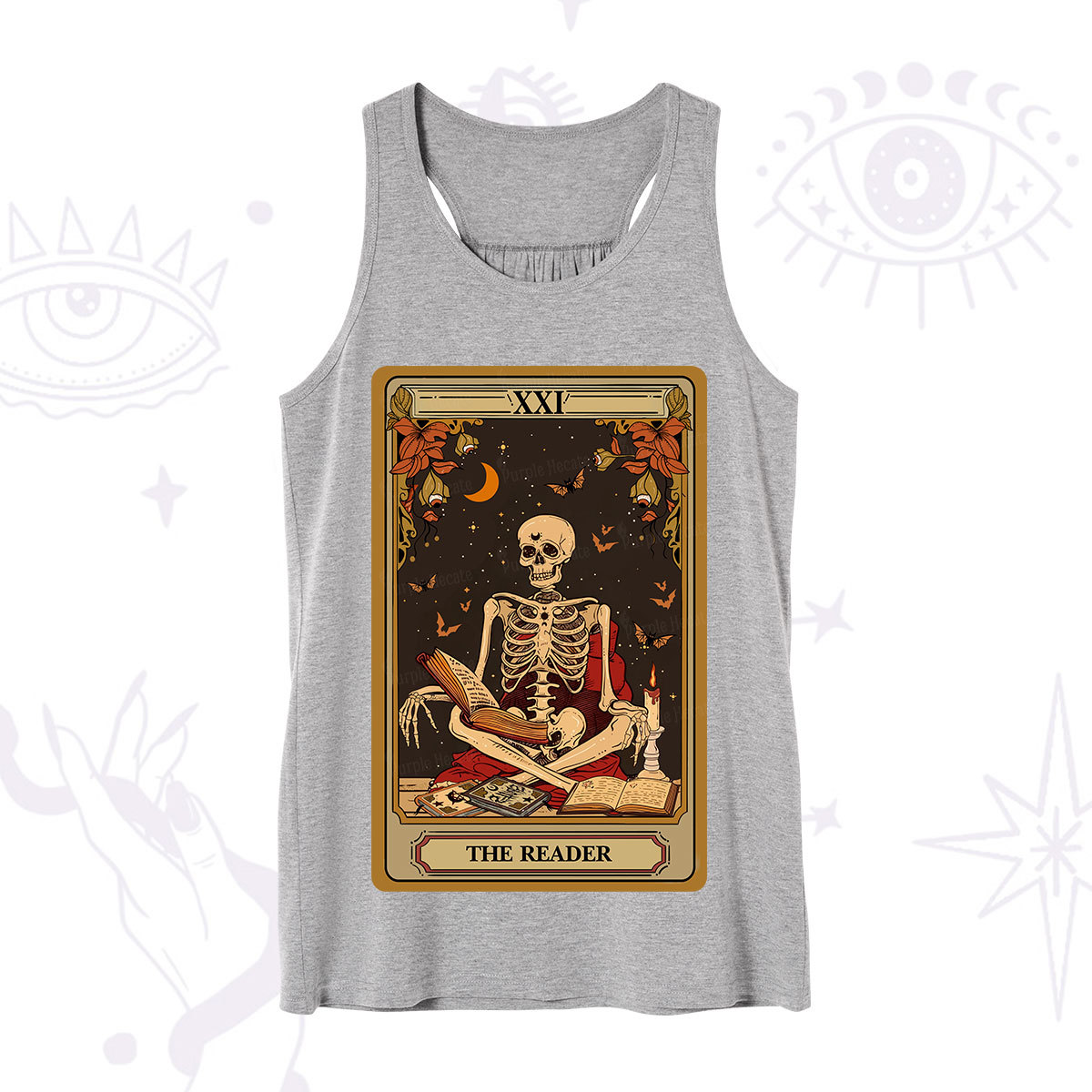 Purplehecate The Reader Tarot Card Tank