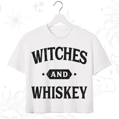 Purplehecate Witches and Whiskey Crop T-Shirt