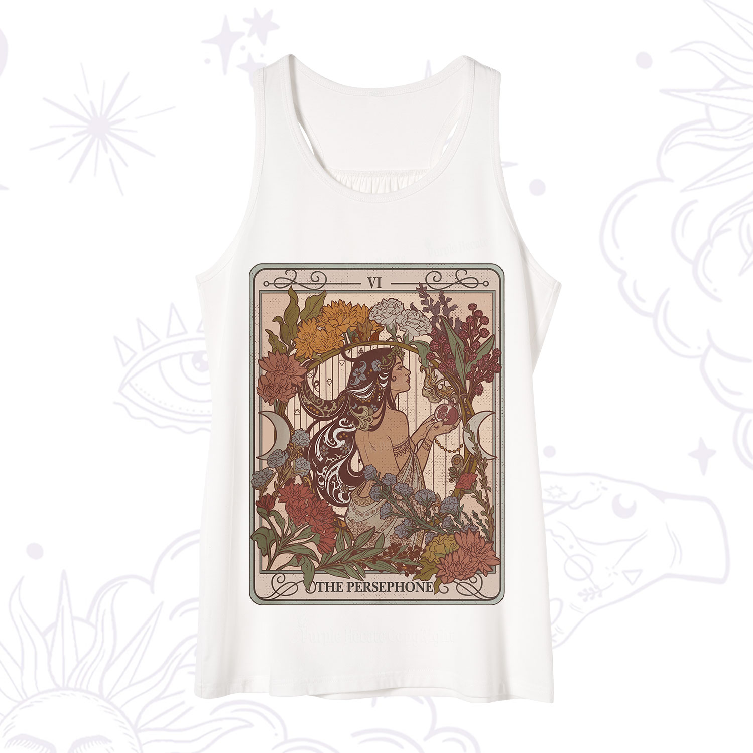 Purplehecate The Persephone Goddess Tarot Card Tank
