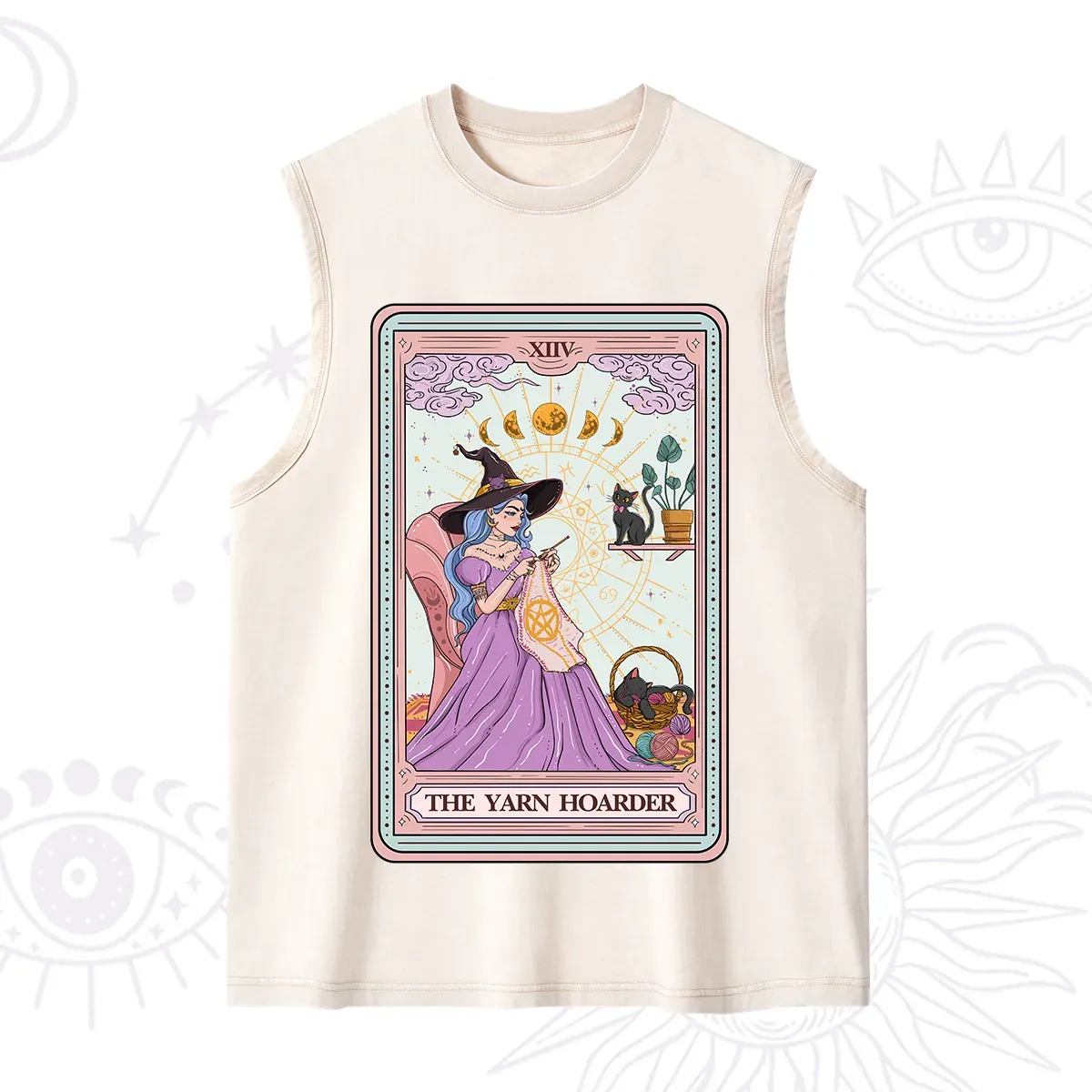 Purplehecate The Yarn Hoarder Tarot Washed Tank