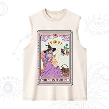 Purplehecate The Yarn Hoarder Tarot Washed Tank
