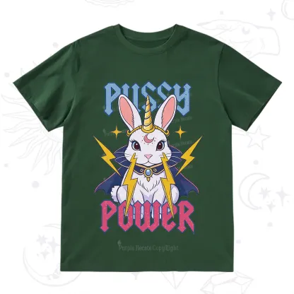 Purplehecate Pussy Power Magic Bunny T-Shirt