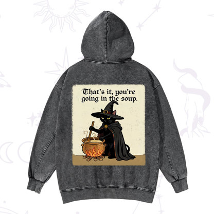 Purplehecate That's It You're Going in the Soup  Washed Hoodie