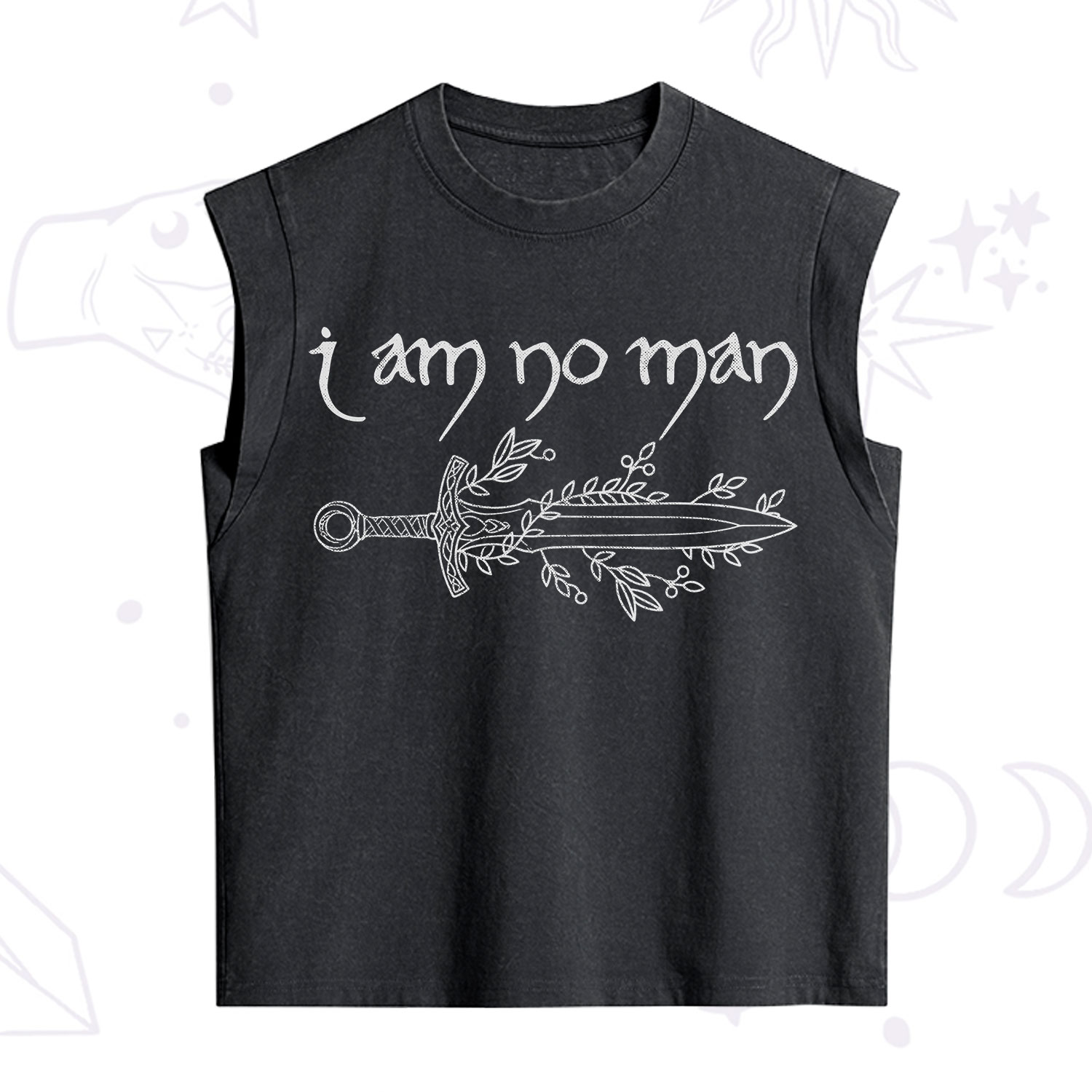 Purplehecate I Am No Man Vintage Washed Tank