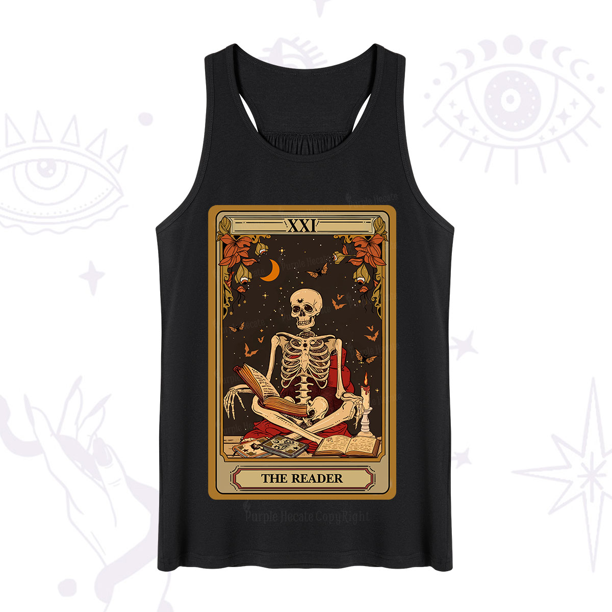 Purplehecate The Reader Tarot Card Tank