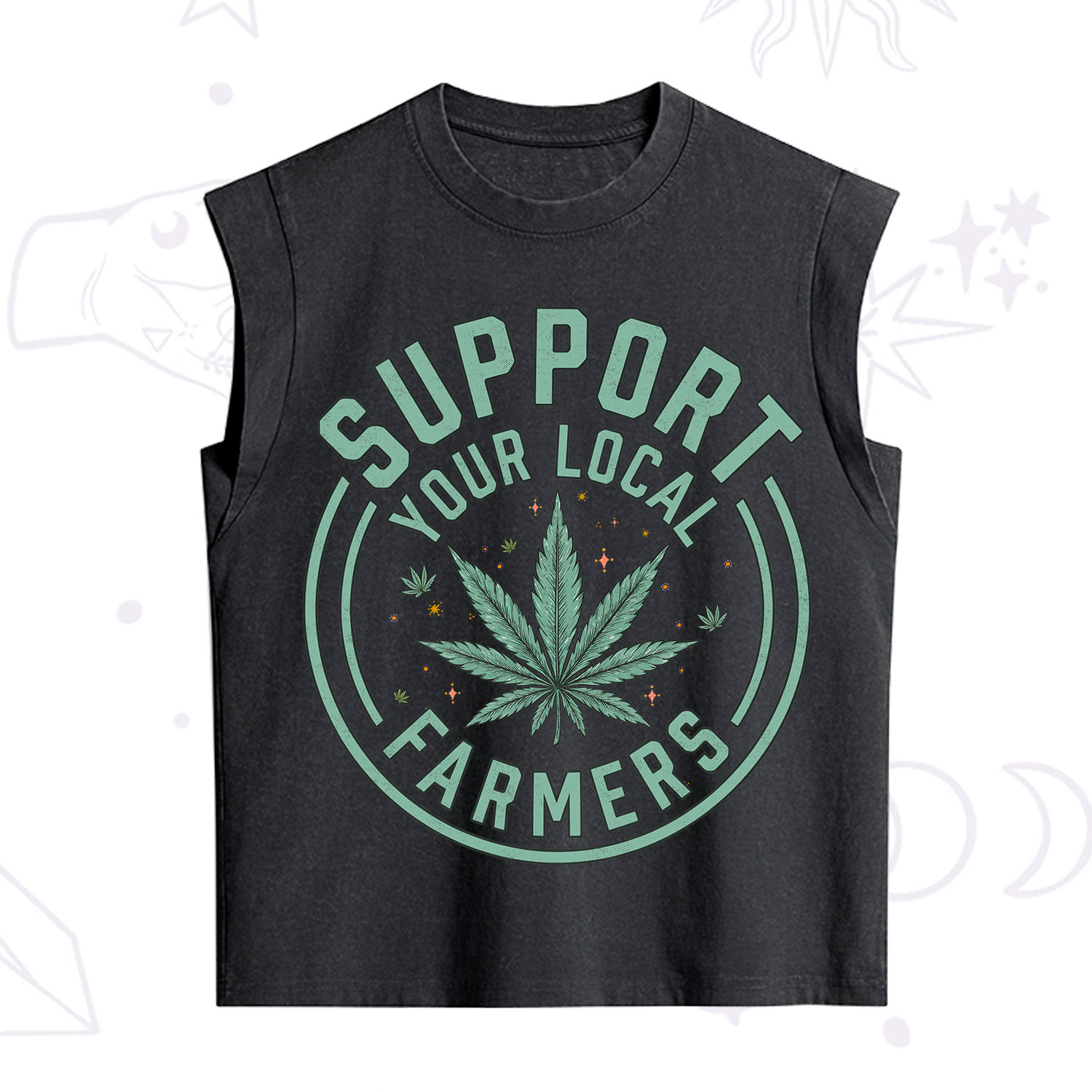 Purplehecate Support Your Local Farmers Vintage Washed Tank