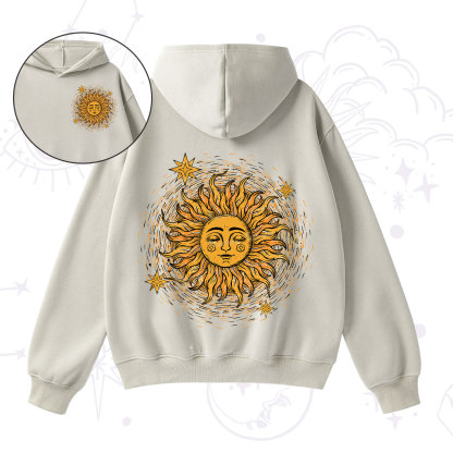 Purplehecate Celestial Sun Fleece Hoodie Suit