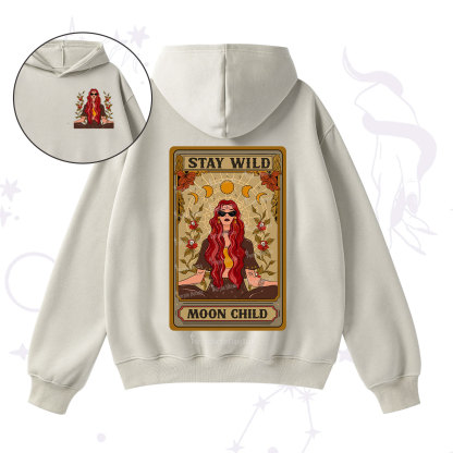 Purplehecate The Stay Wild Moon Child Oracle Card Fleece Hoodie Suit