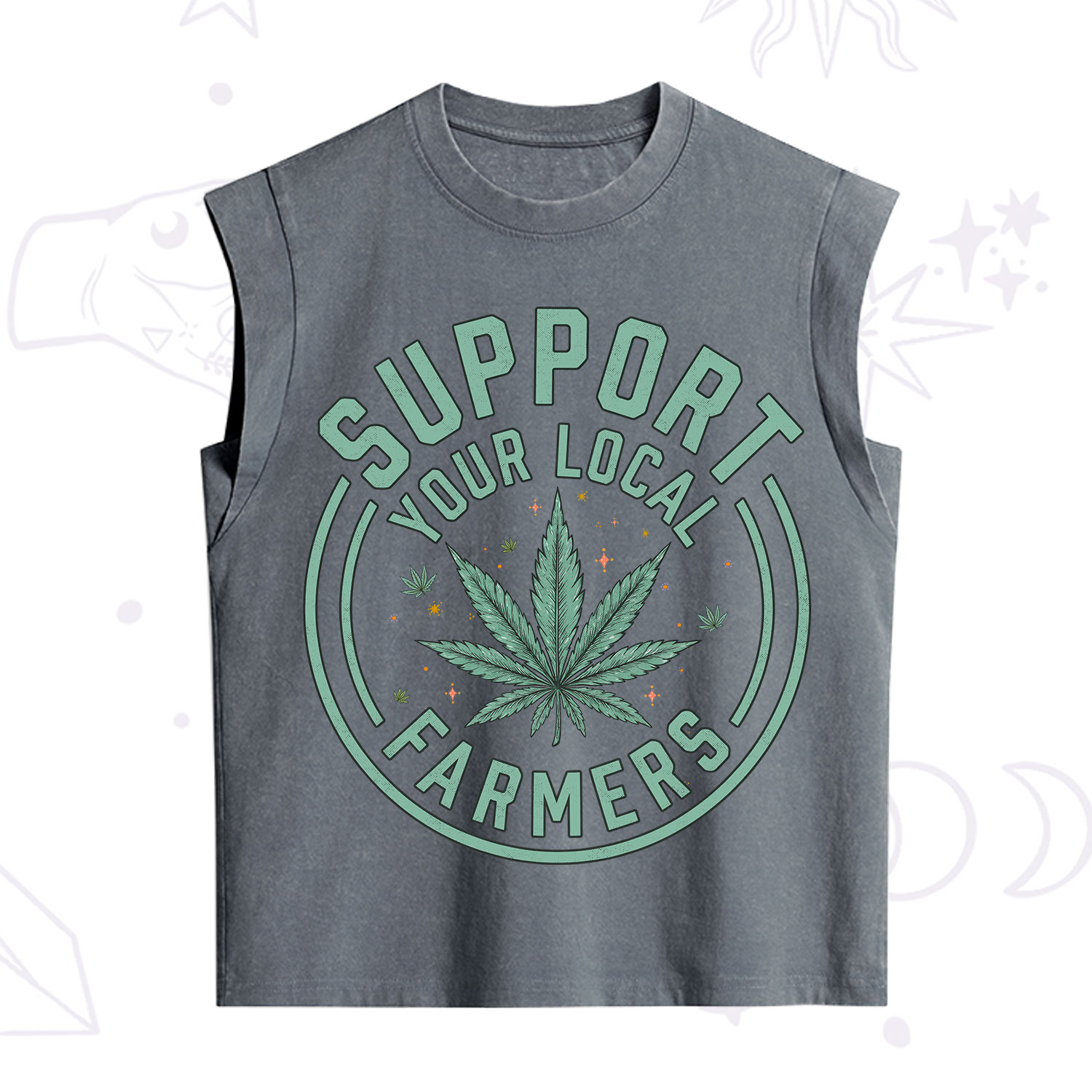 Purplehecate Support Your Local Farmers Vintage Washed Tank