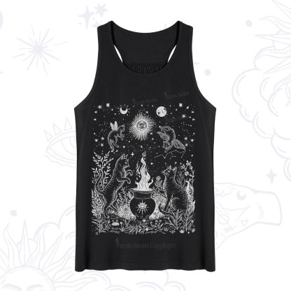 Purplehecate Midnight Meowgic Moon Ritual Tank