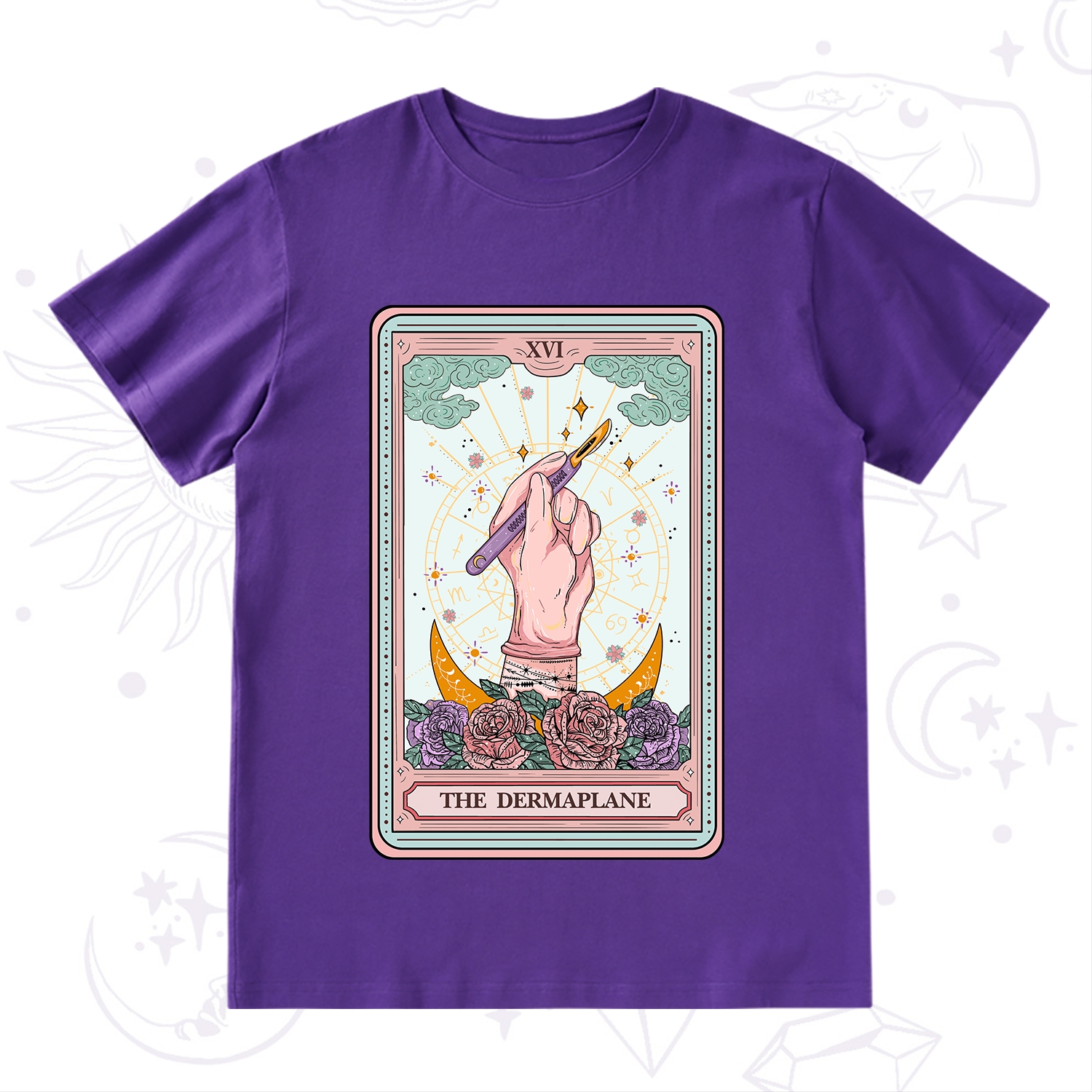Purplehecate The Dermaplane Tarot Card T-Shirt