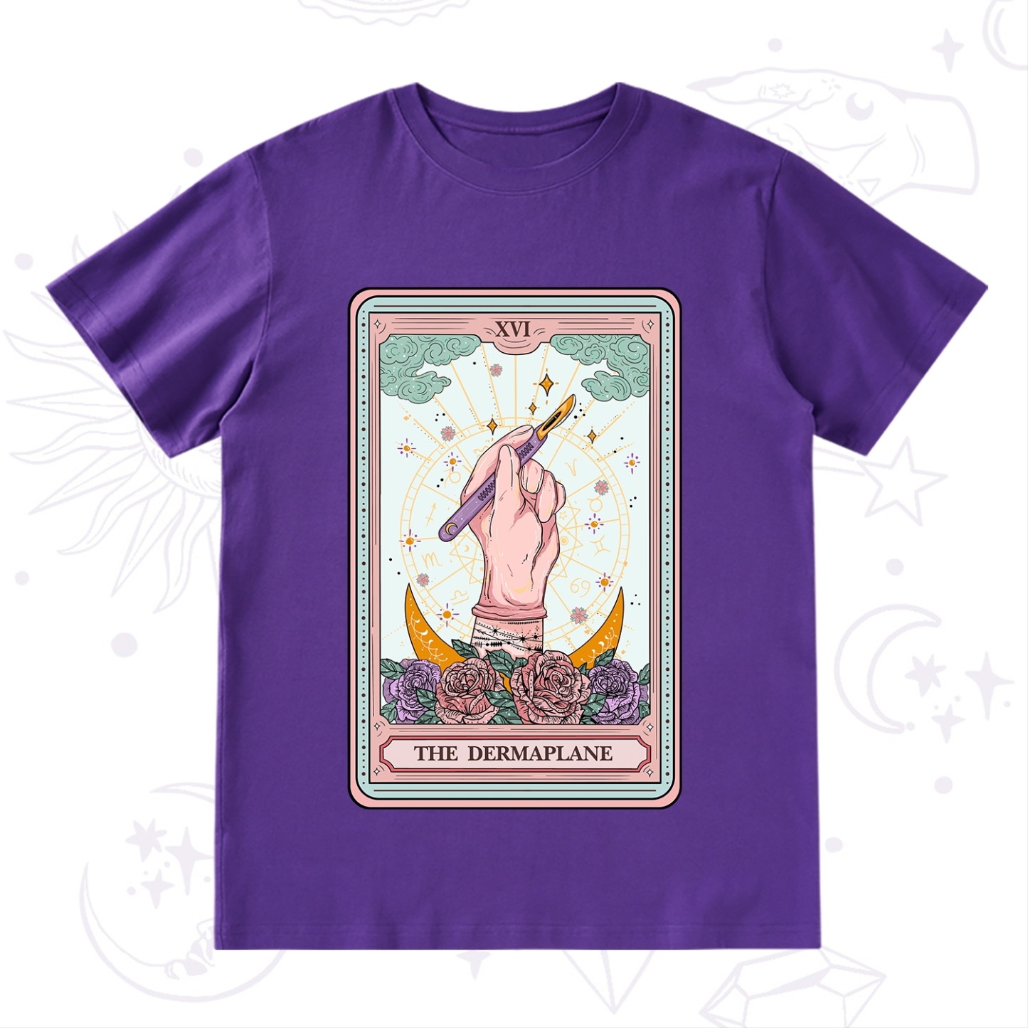 Purplehecate The Dermaplane Tarot Card T-Shirt