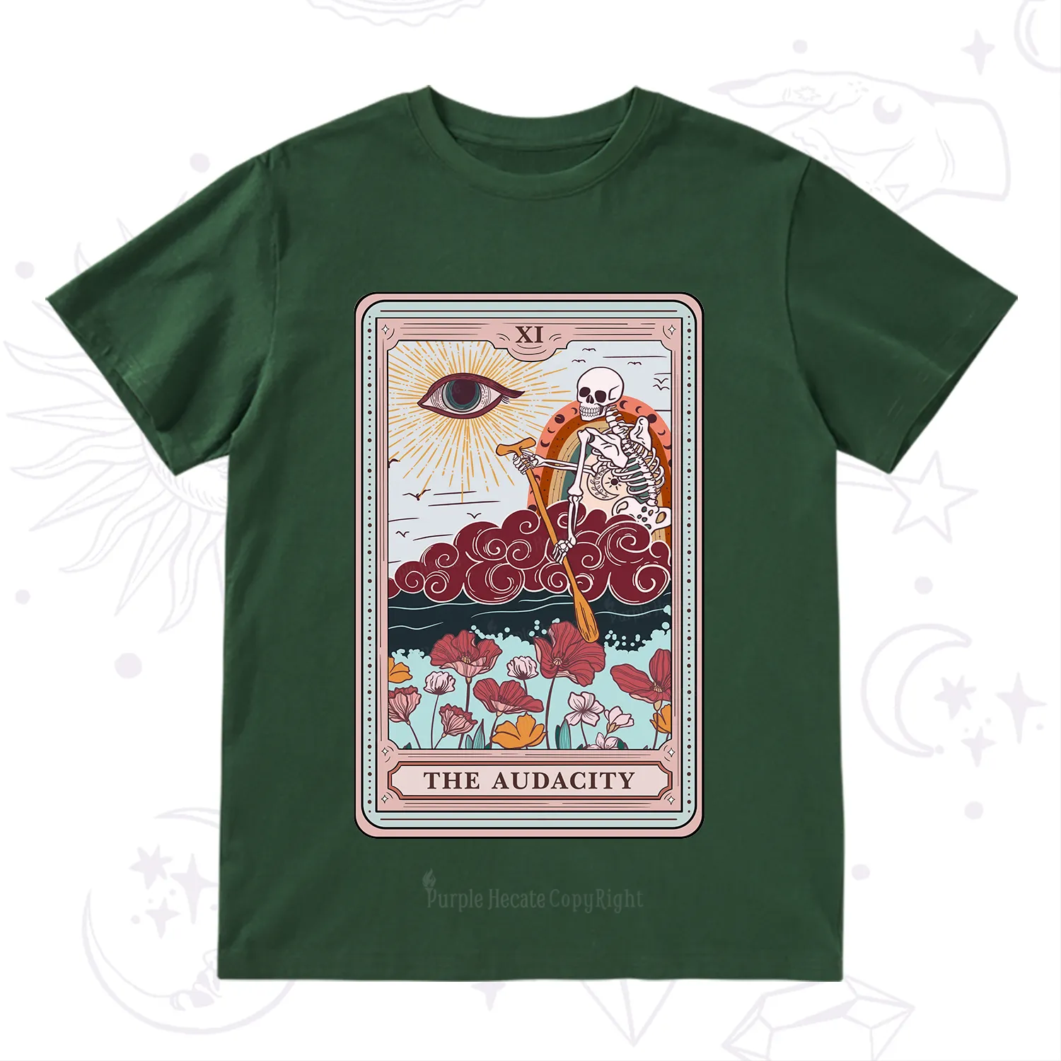 Purplehecate The Audacity Tarot Card T-Shirt