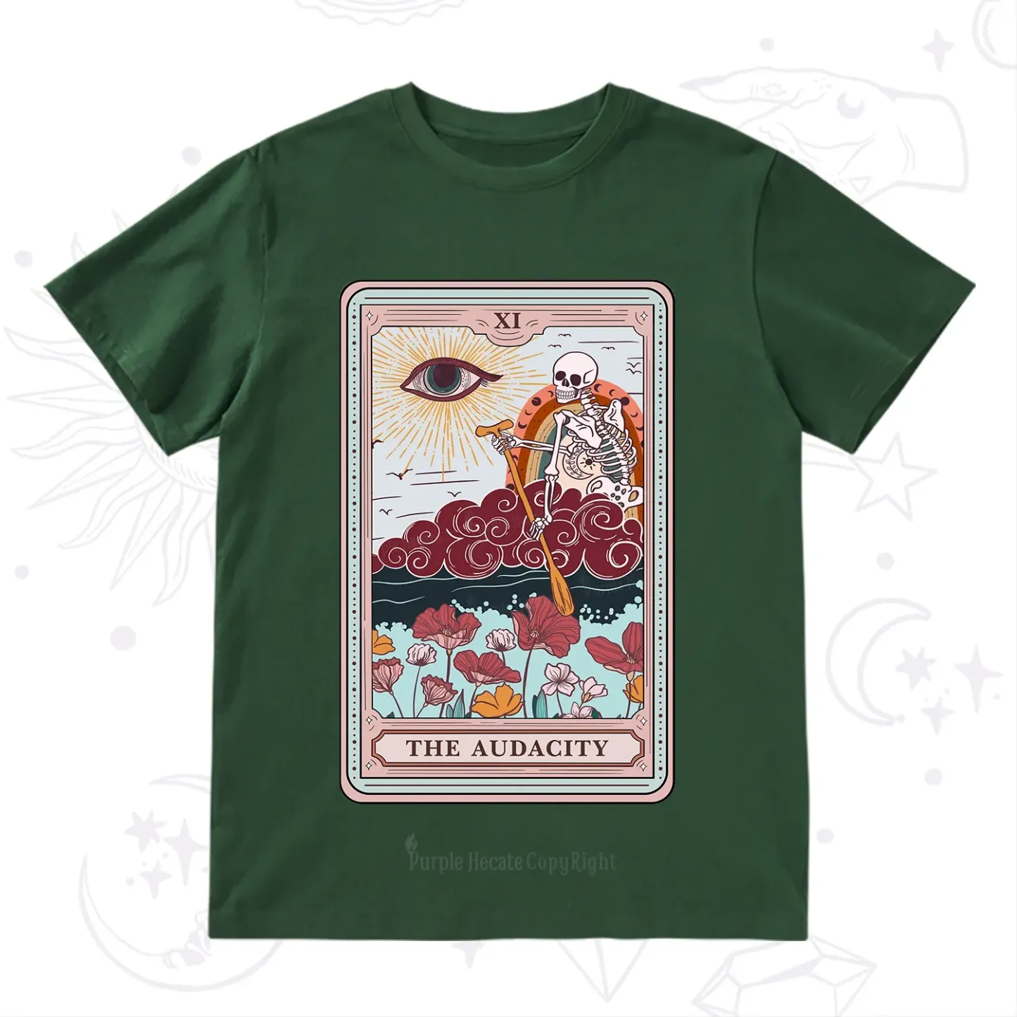 Purplehecate The Audacity Tarot Card T-Shirt
