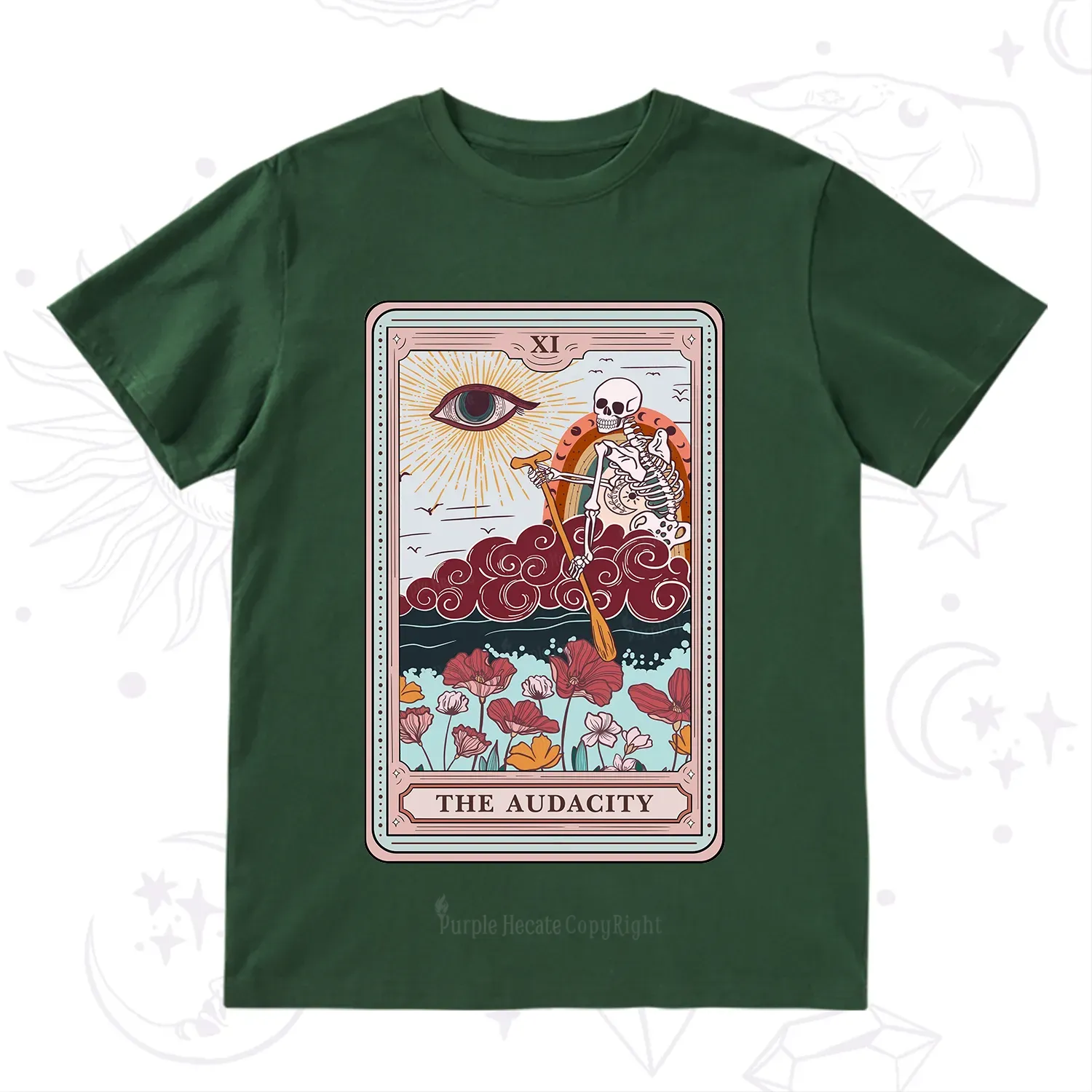 Purplehecate The Audacity Tarot Card T-Shirt