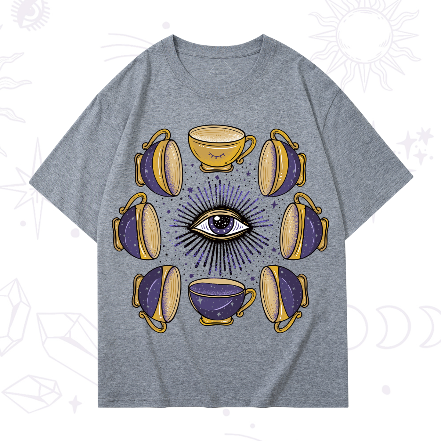 Magic Purplehecate Moon Phase Coffee Lover T-Shirt