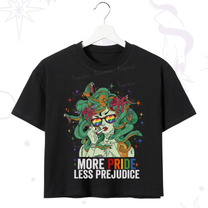 Purplehecate More Pride Less Prejudice Medusa Crop T-Shirt