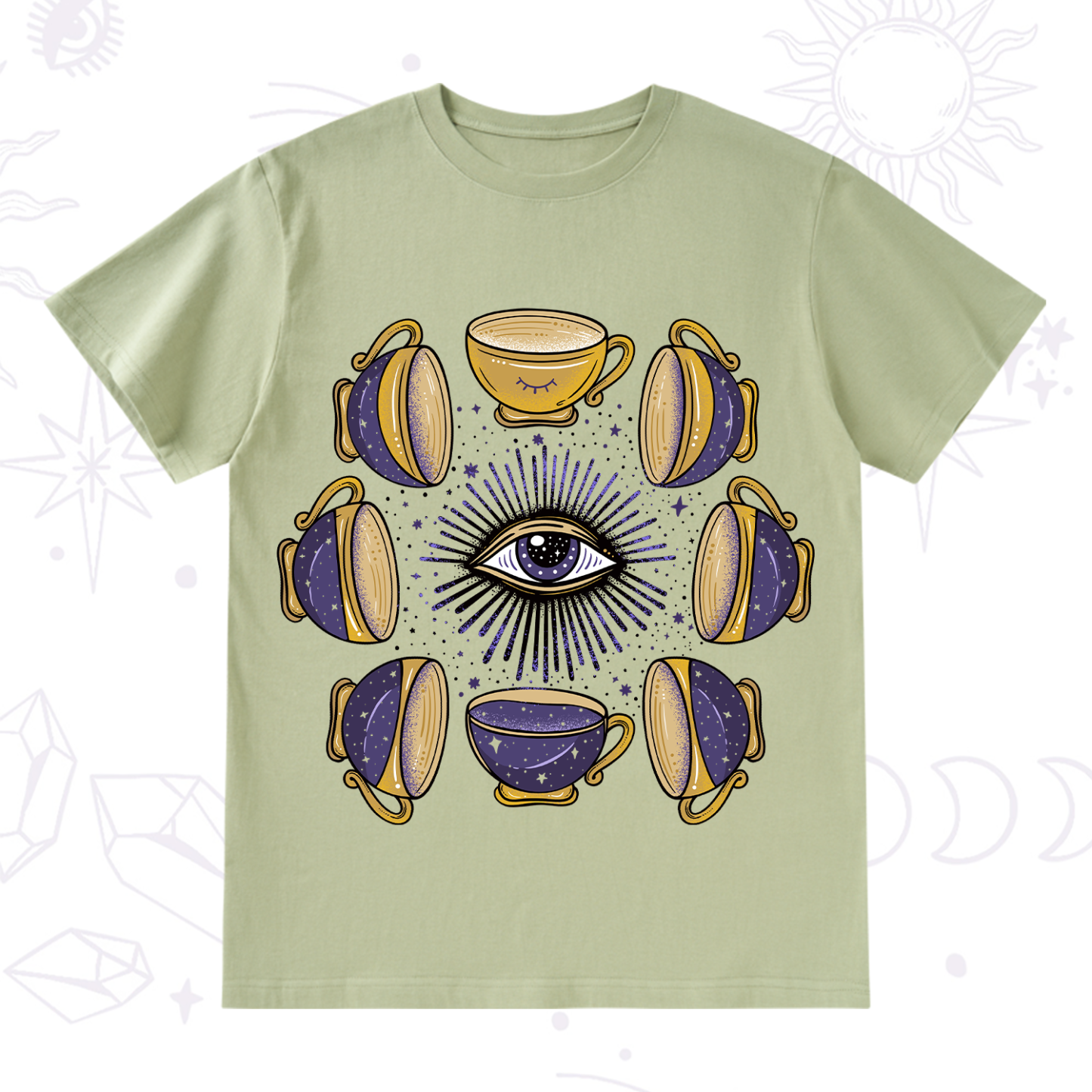 Purplehecate Moon Phase Coffee Lover T-Shirt