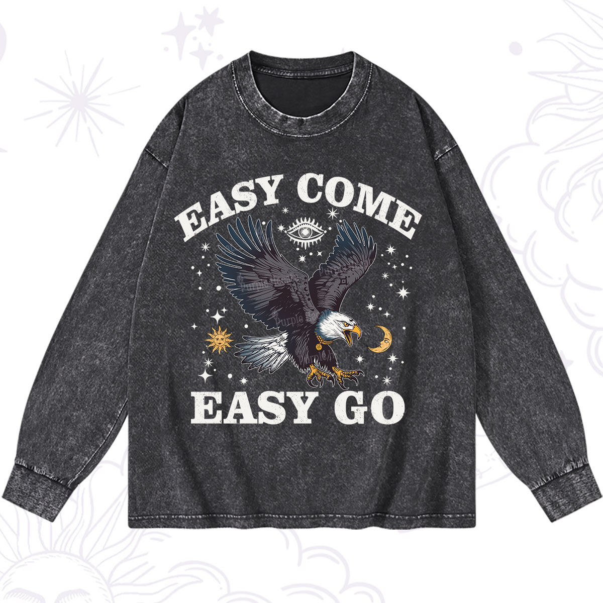 Purplehecate Easy Come Easy Go Washed Long Sleeve Shirt