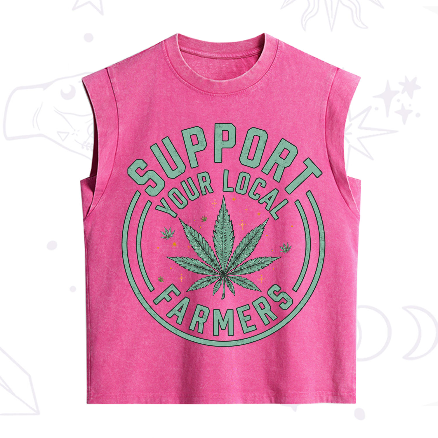 Purplehecate Support Your Local Farmers Vintage Washed Tank
