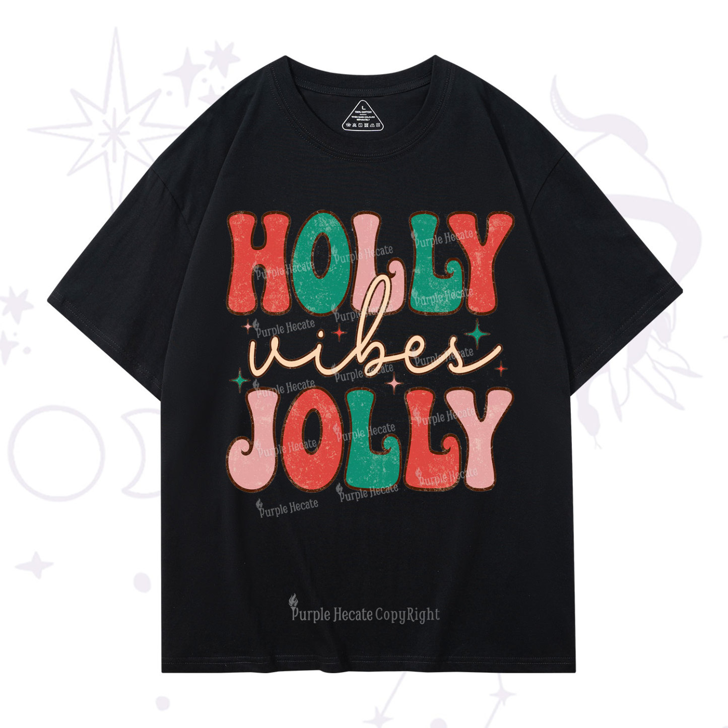Purplehecate Have A Holly Jolly Christmas T-Shirt