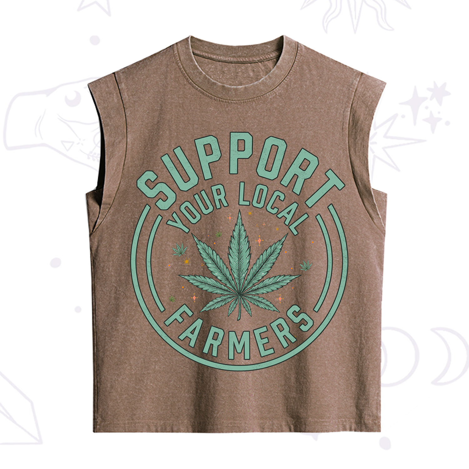 Purplehecate Support Your Local Farmers Vintage Washed Tank