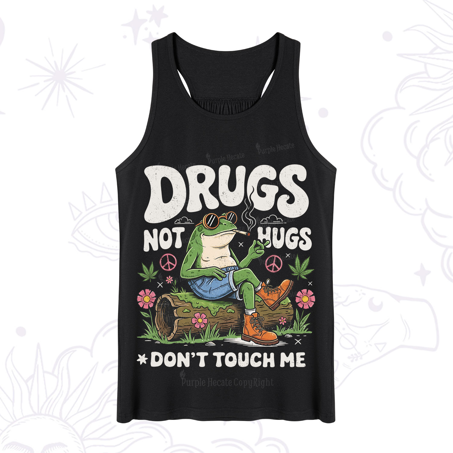 Purplehecate Drugs Not Hugs Tank