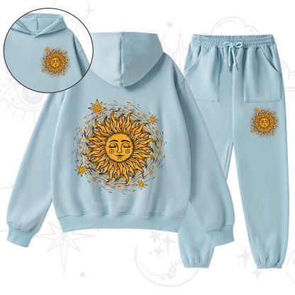 Purplehecate Celestial Sun Fleece Hoodie Suit
