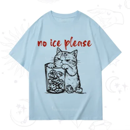 Purplehecate No Ice Please Cat T-Shirt