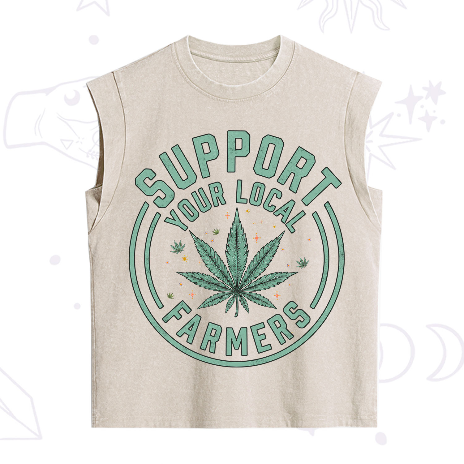 Purplehecate Support Your Local Farmers Vintage Washed Tank