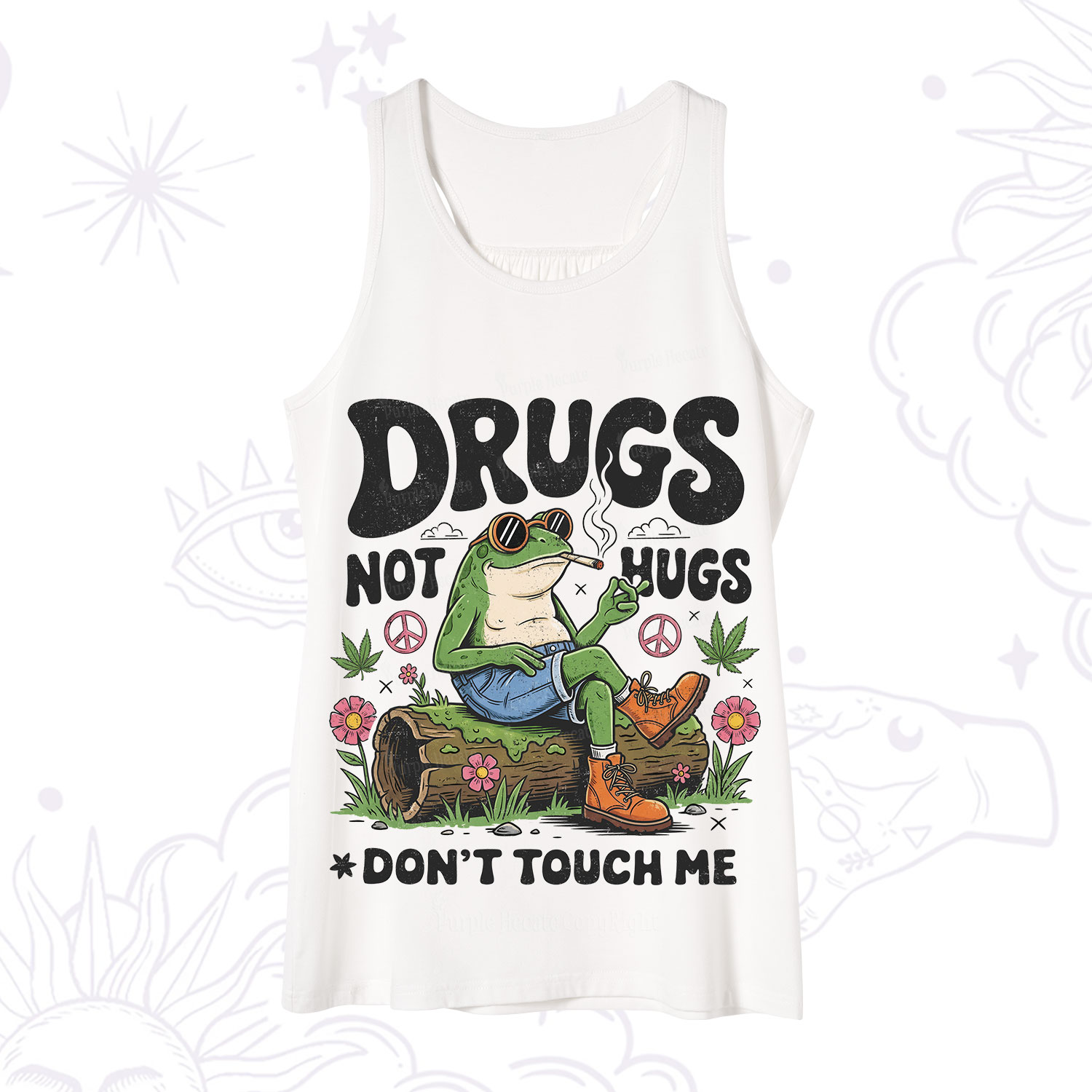 Purplehecate Drugs Not Hugs Tank