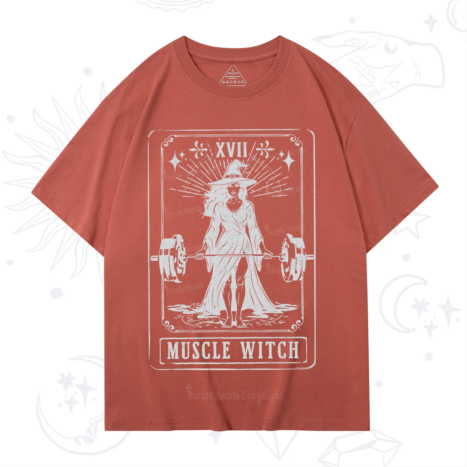 Purplehecate The Muscle With Tarot T-Shirt