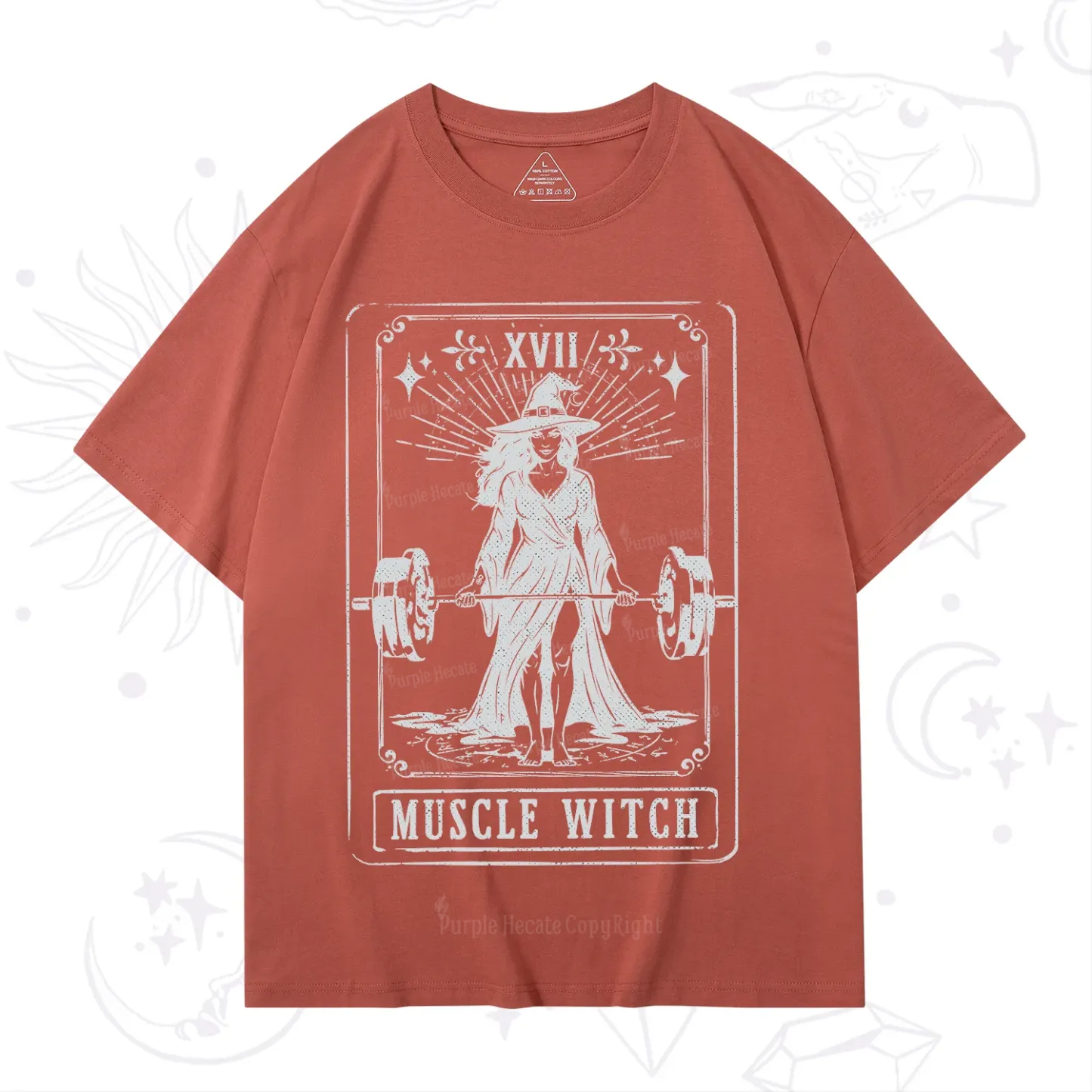 Purplehecate The Muscle With Tarot T-Shirt