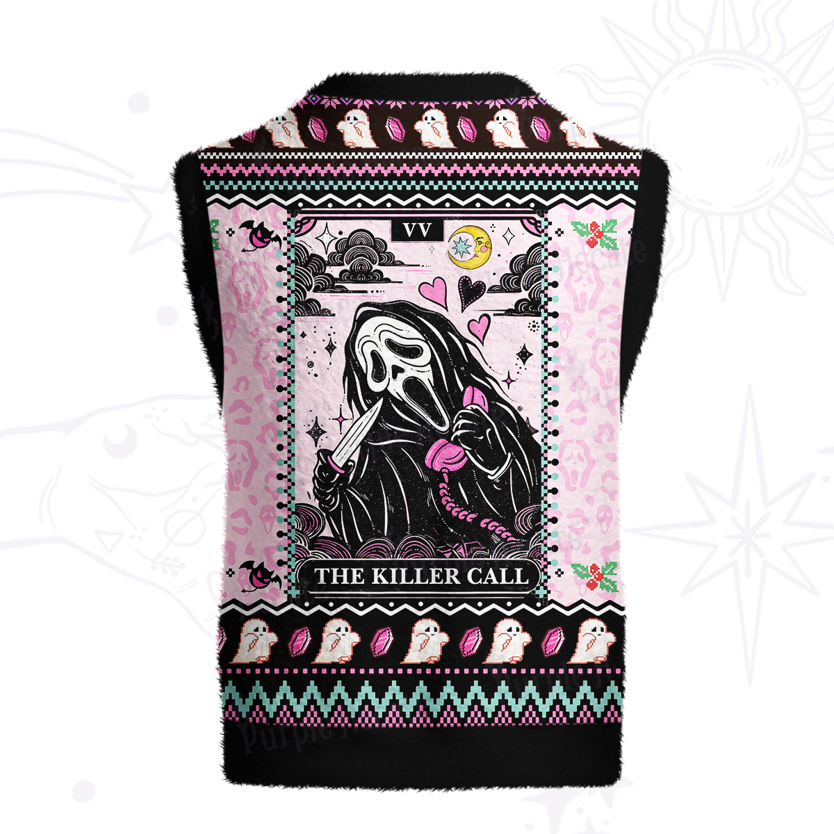 Purplehecate The Killer Call Ugly Sweater Vest