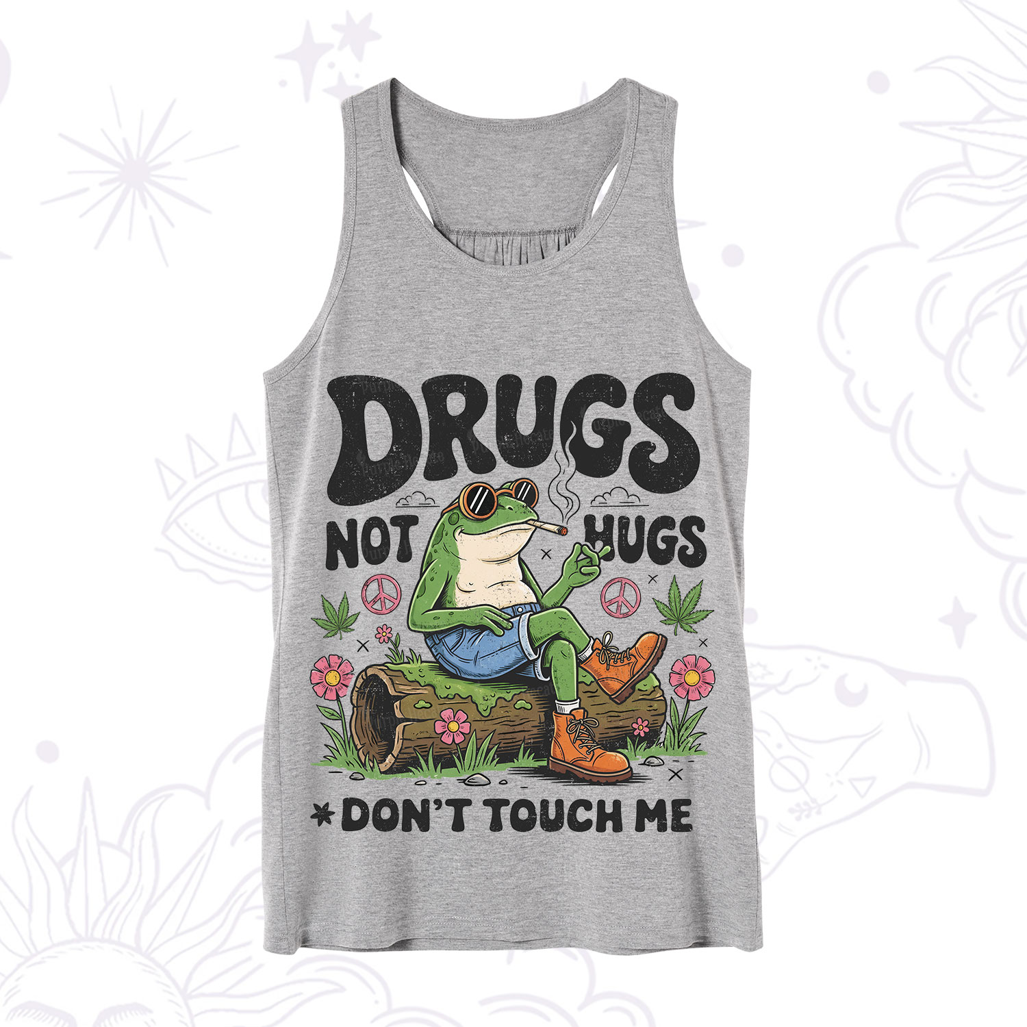 Purplehecate Drugs Not Hugs Tank