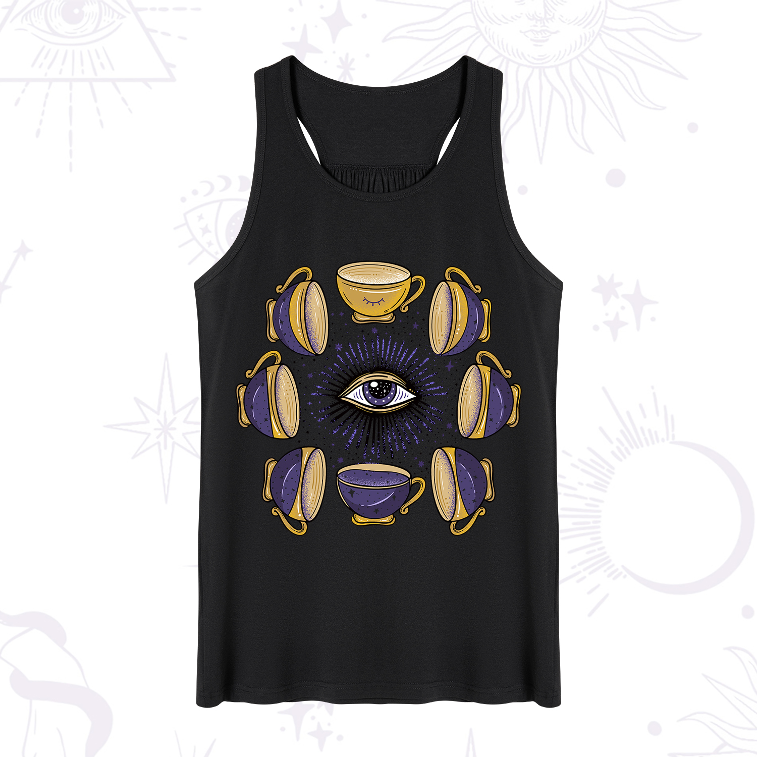 Purplehecate Moon Phase Coffee Lover Tank