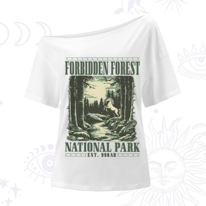 Purplehecate Forbidden Forest One Shoulder T-Shirt