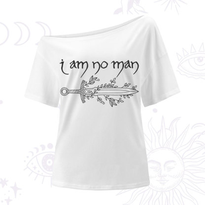 Purplehecate I Am No Man One Shoulder T-Shirt